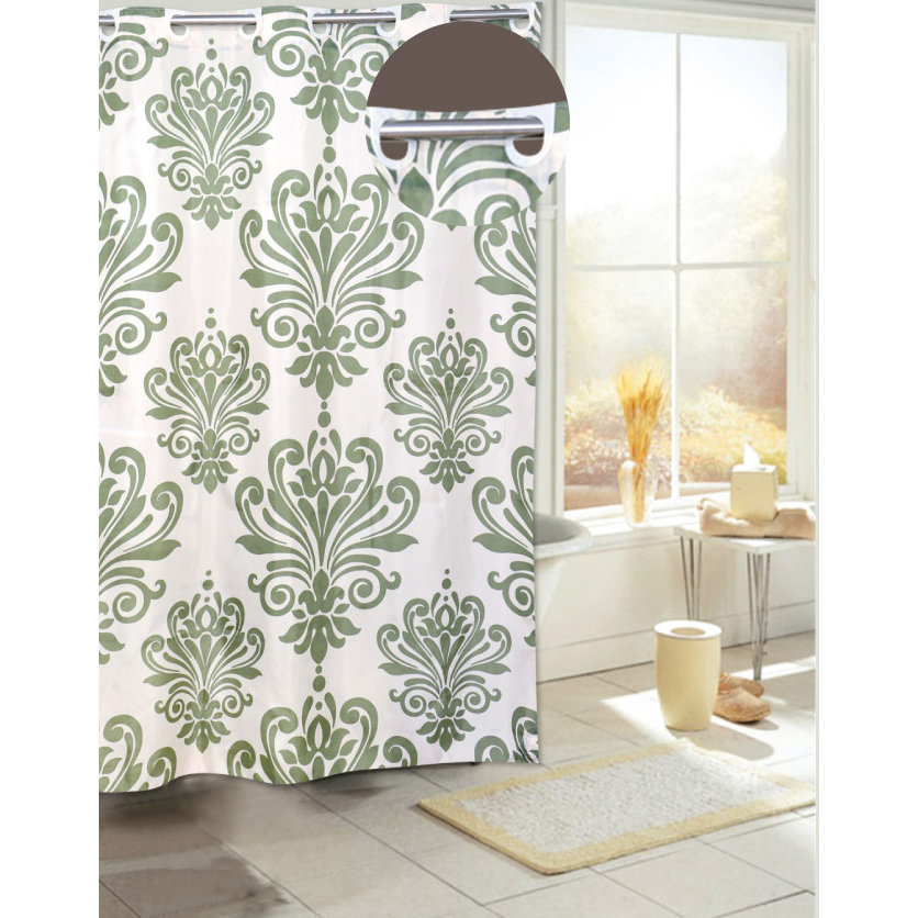 Carnation Home Fashions EZ On Carnation Home Fashions Shower Curtains Carnation Home Fashions EZ On