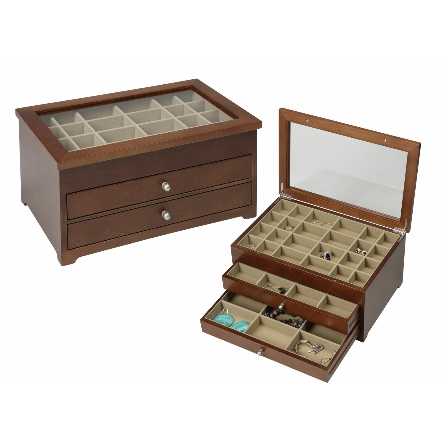 Medium Wood Jewelry Boxes | Wayfair