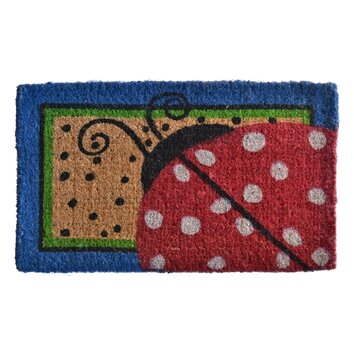 Creel Ladybug Dots Doormat