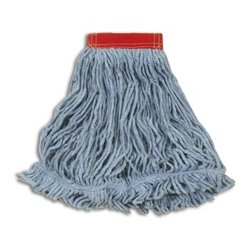 Large Super Stitch Blend Cotton/Synthetic Mop Heads in Blue