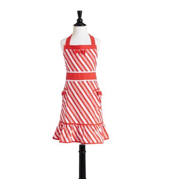 Candy Cane Stripe Childrens Bib Doris Apron