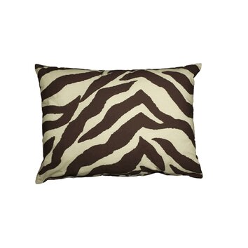 Karin Maki Zebra Oblong Cotton Throw Pillow