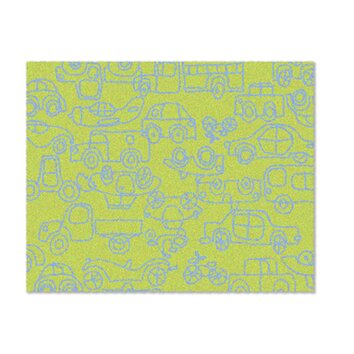 Kids Transport Green/Ozone Blue Area Rug