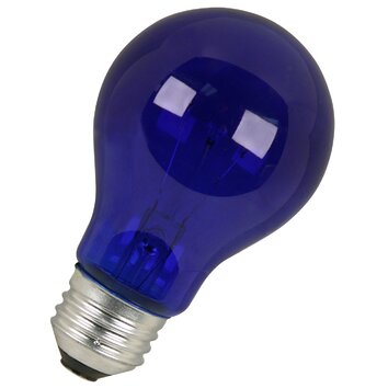 25W Blue 120 Volt Incandescent Light Bulb