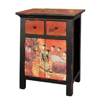 Oriental Furniture Flying Emperor End Table