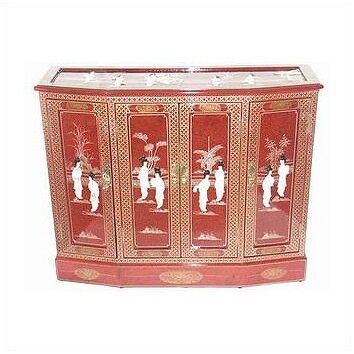 Asian Eight Ladies Sideboard