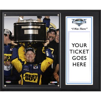 NASCAR 2012 Daytona 500 Champion Sublimated I WAS THERE Memorabilia