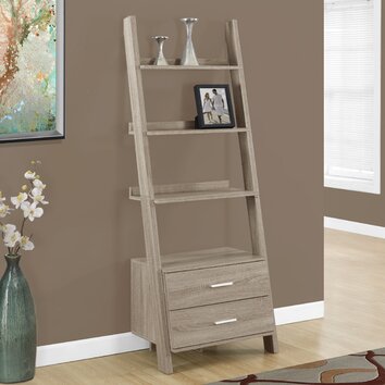 Monarch Specialties Inc. 69" Leaning Bookcase &amp; Reviews 