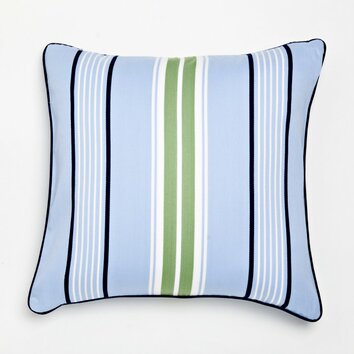 Stars and Stripes Preppy Stripe Cotton Throw Pillow