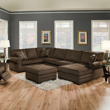 Simmons Upholstery Deluxe Sectional & Reviews | Wayfair