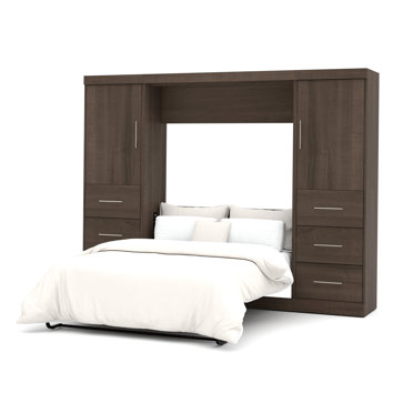 Bestar Nebula Full Storage Wall Bed & Reviews | Wayfair