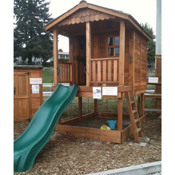 Outdoor Living Today Sunflower Playhouse with Sandbox & Reviews | Wayfair