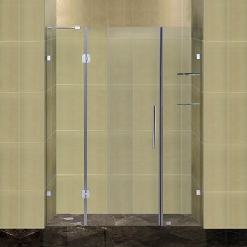 Completely 75 x 60 Pivot Frameless Hinged Shower Door