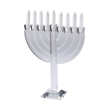 Elegant Crystal Menorah