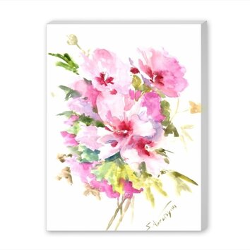 Rose Of Sharon Painting Print on Wrapped Canvas