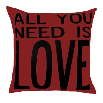 all you need is love and a cat pillow