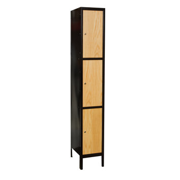 Hybrid 3 Tier 1 Wide Contemporary Locker