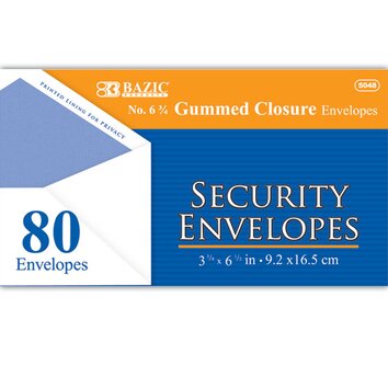 80 Ct. Security Envelopes