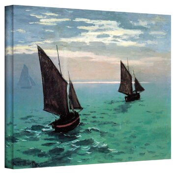 ArtWall Two Sailboats By Claude Monet Painting Print On Canvas   Art Wall Two Sailboats By Claude Monet Painting Print On Canvas Cmonet33 