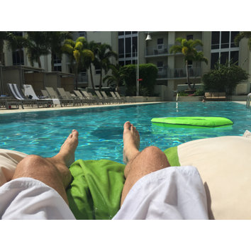 bean bag pool lounger