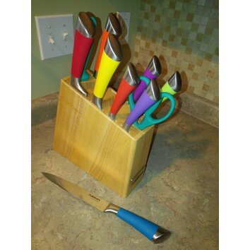 rainbow knife block set