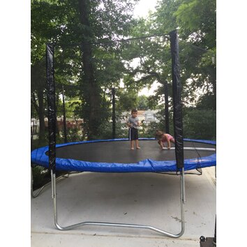 assembling enclosure a trampoline 14' Wayfair Trampoline Enclosure Reviews Super & Supply with Jumper