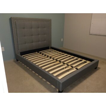 bed slats assembling with a Mercer41 Reviews  Panel Bed Upholstered Mankiewicz & Wayfair