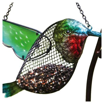 Evergreen Flag & Garden Hummingbird Decorative Bird Feeder