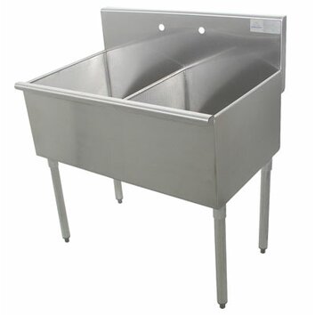 400 Series Double 2 Compartment Floor Service Sink | Wayfair