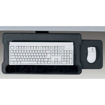 Articulating Keyboard Platform with Slide Out Mouse Tray