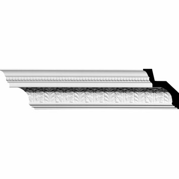 Helene 4 5/8H x 94 5/8W x 4 1/8D Leaf Crown Moulding