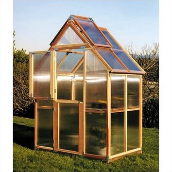 Mt. Hood 6 Ft. W x 4 Ft. D Plastic Greenhouse