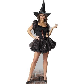 Glitter Witch Cardboard Stand Up