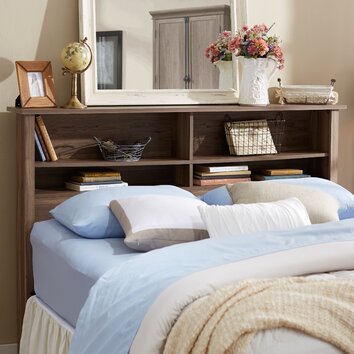 Andover Mills Queen Bookcase Wood Headboard &amp; Reviews ...