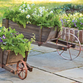 Plow & Hearth Wheelbarrow Planter