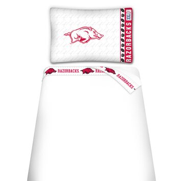 NCAA Arkansas Razorbacks Microfiber Sheet Set