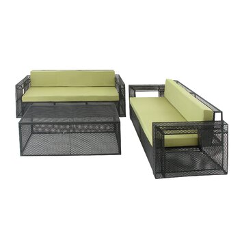 Rockhampton 3 Piece Sofa Set with Cushion | Wayfair