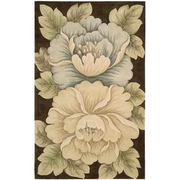 Tropics Brown Novelty Area Rug