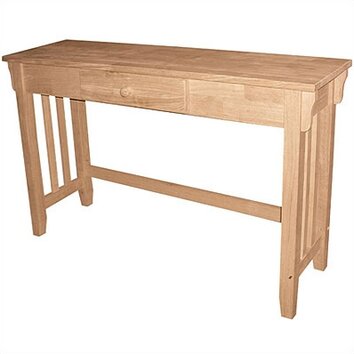 International Concepts Unfinished Mission Console Table