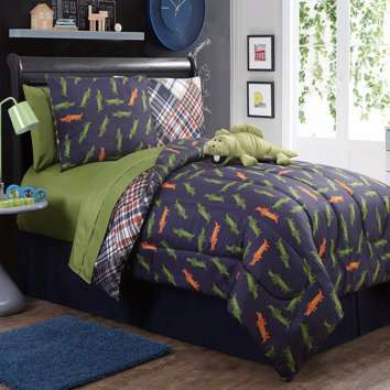 vcny alligator 4 piece full comforter set reviews wayfair vcny alligator 4 piece full comforter set reviews wayfair