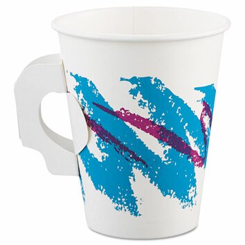 Jazz 8 oz. Hot Paper Cup with Handle