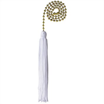 White Tassel Ceiling Fan Pull Chain