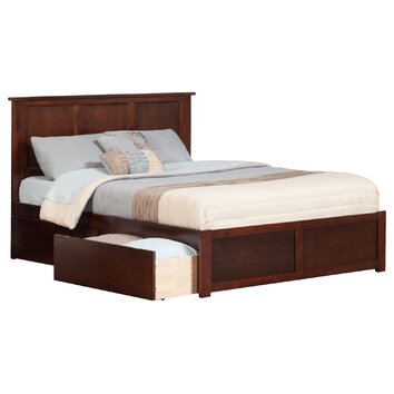 Atlantic Furniture Urban Lifestyle Madison Panel Bed with Storage