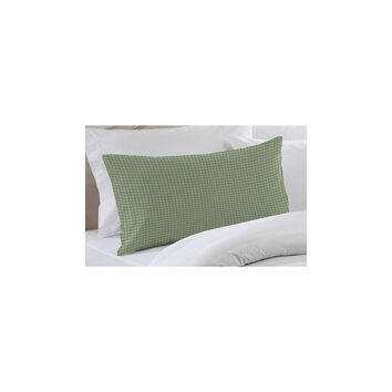 Green Mint and White Gingham Checks Pillow Sham