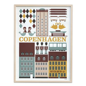 ferm LIVING Copenhagen Unframed Vintage Advertisement