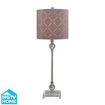 HGTV Home 29.5 H Table Lamp with Drum Shade