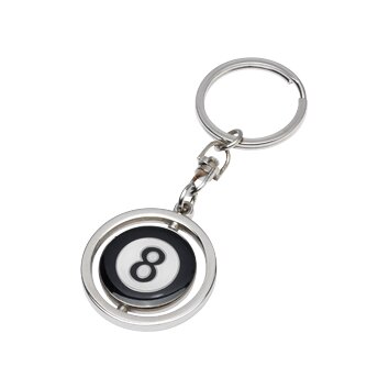 CueStix Novelty Items Rotating Eight Ball Key Chain