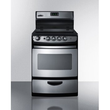 Summit Appliance 3 Cu. Ft. Electric Range in Stainless Steel