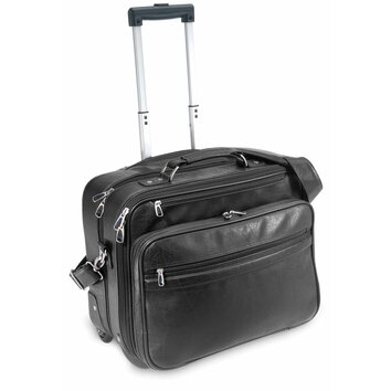 U.S. Traveler Churchill Leather Laptop Briefcase & Reviews | Wayfair