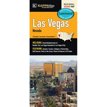 Las Vegas Laminated Map